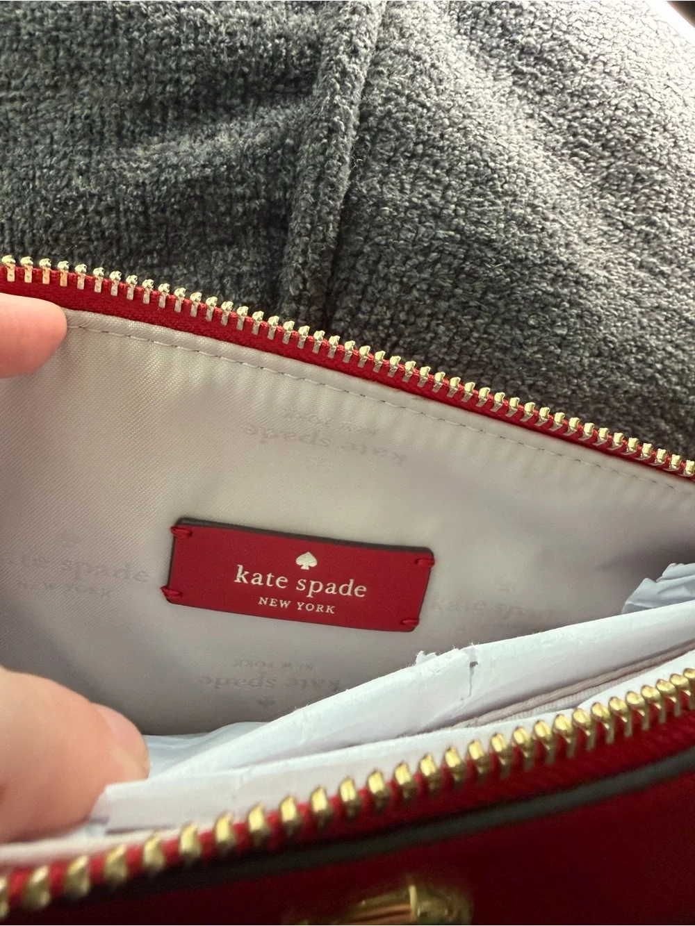 kate spade compact pebbled